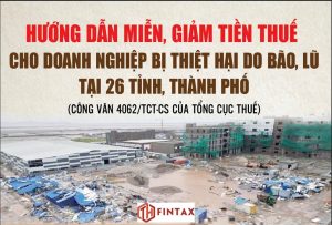 Hướng dẫn hỗ trợ người nộp thuế bị tổn thất do bão số 3(Yagi) và mưa lũ sau bão