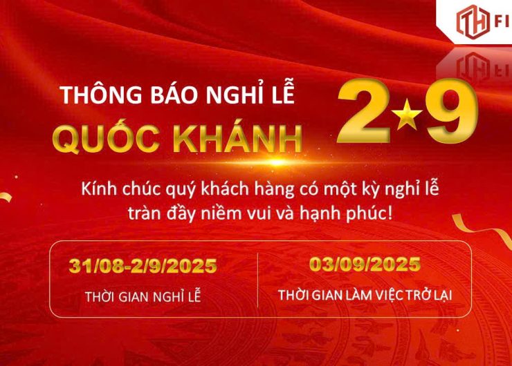 THÔNG BÁO LỊCH NGHỈ LỄ QUỐC KHÁNH 02/09/2025